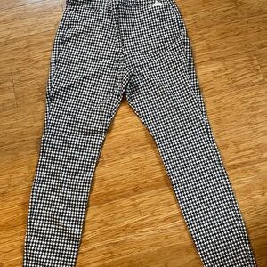 Houndstooth Patterned Pants